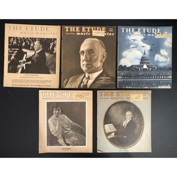 1940s The Etude Music Magazine 11 issues LOT from Vintage Ads SHEET MUSIC - Picture 11 of 16